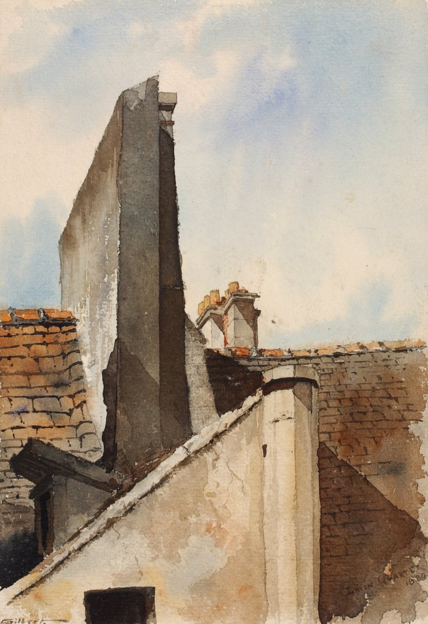 Lateinisches Viertel, Paris, 1880 von Cass Gilbert