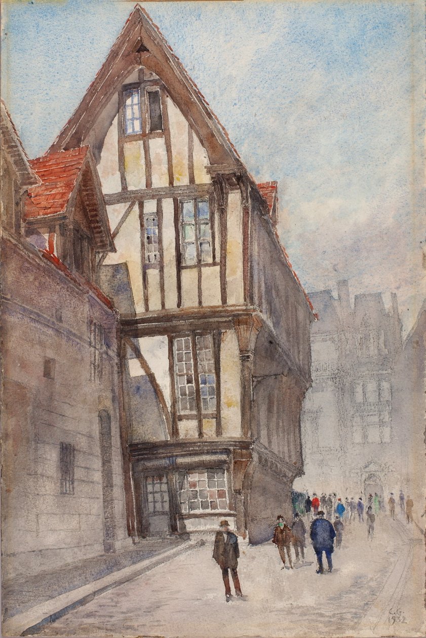 Altes Haus in Rouen von Cass Gilbert