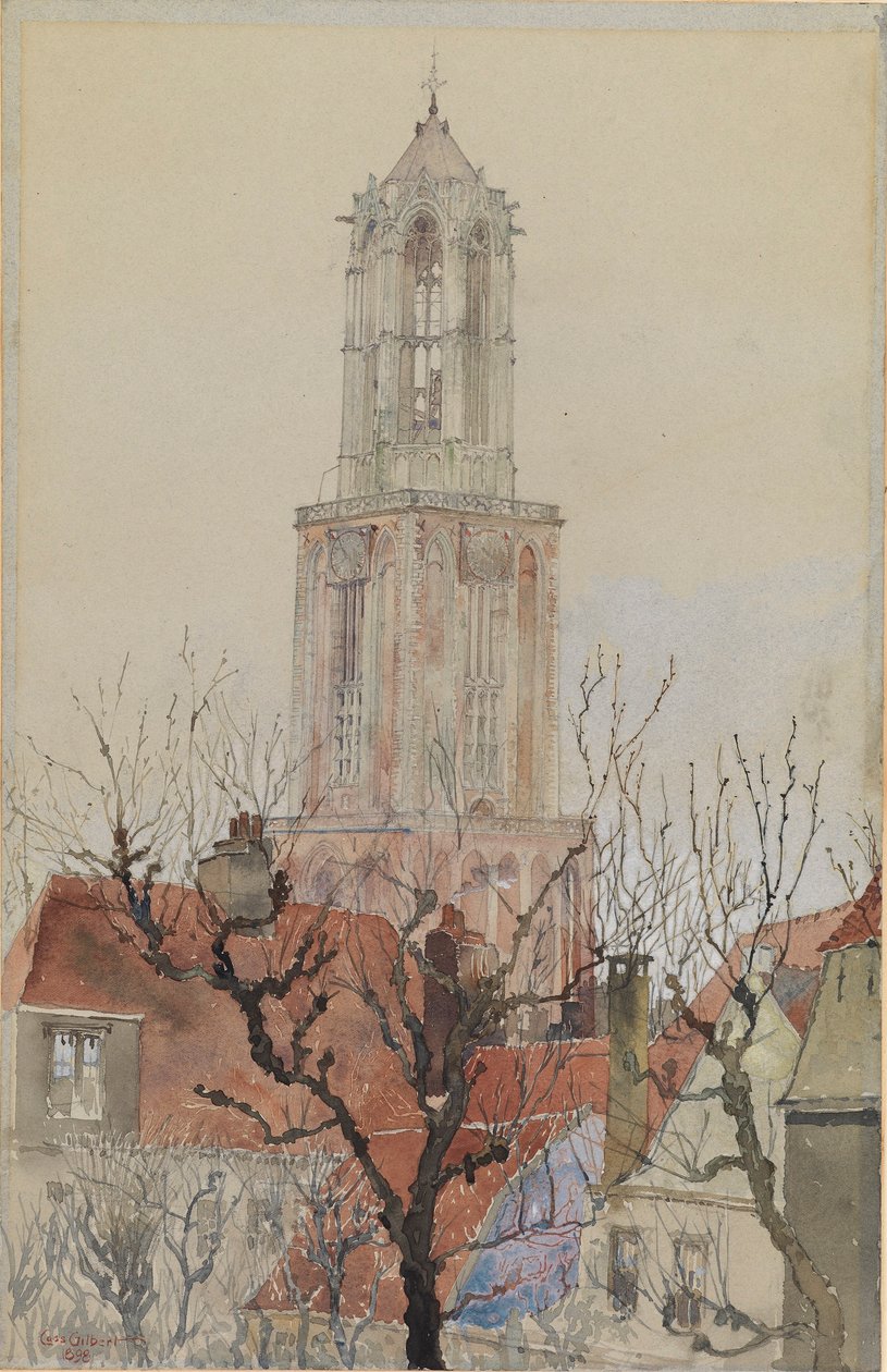 Turm der Kathedrale von Utrecht, Holland von Cass Gilbert