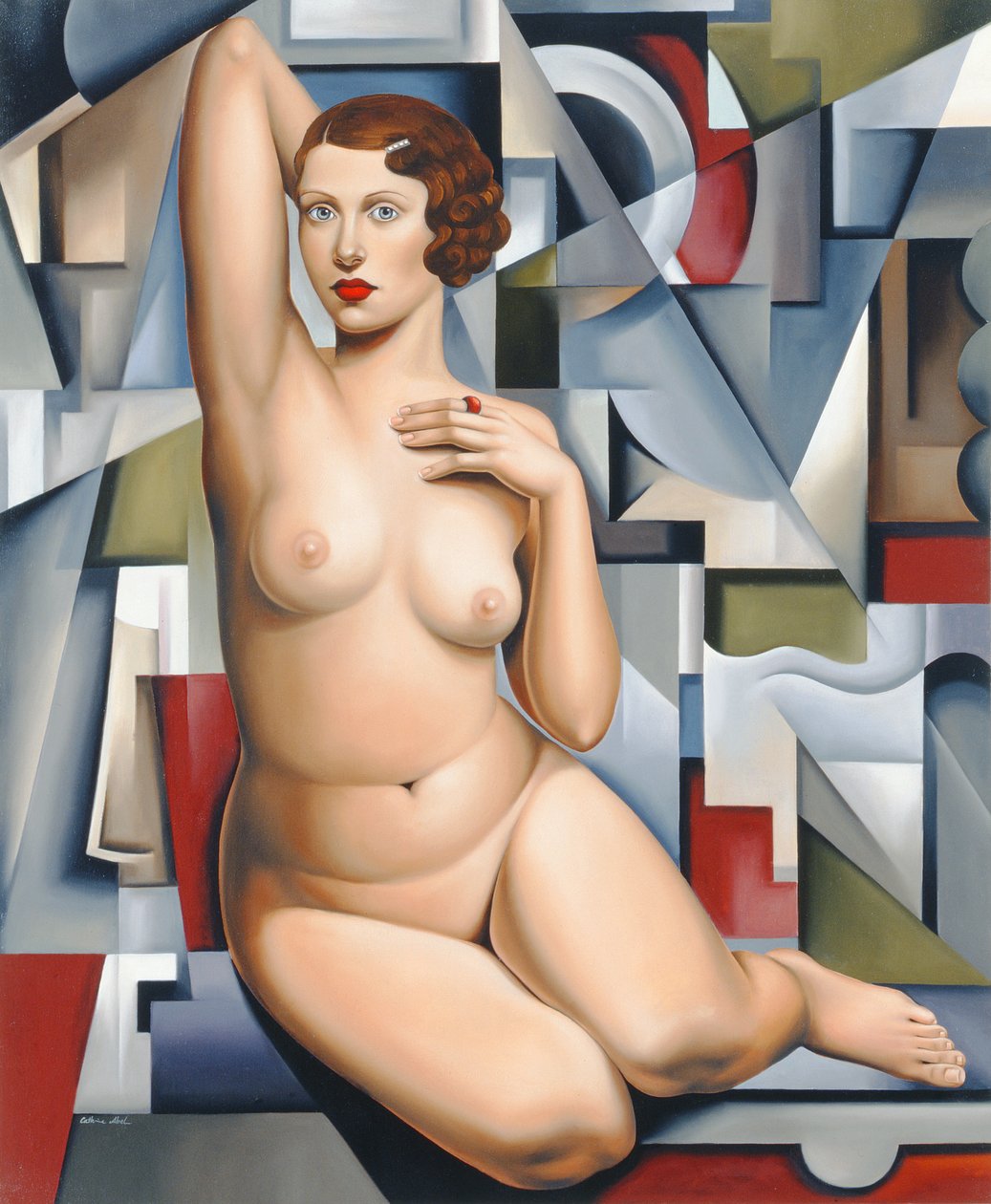 Sitzender kubistischer Akt von Catherine Abel