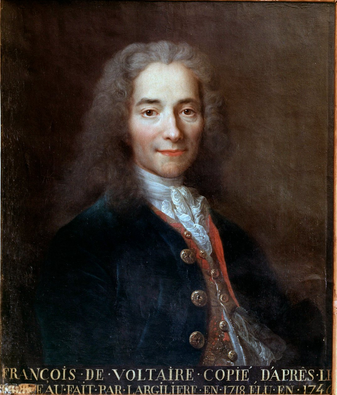 Porträt von Voltaire von Catherine Lusurier