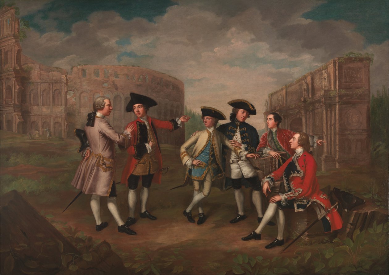 Britische Gentlemen in Rom von Catherine Read
