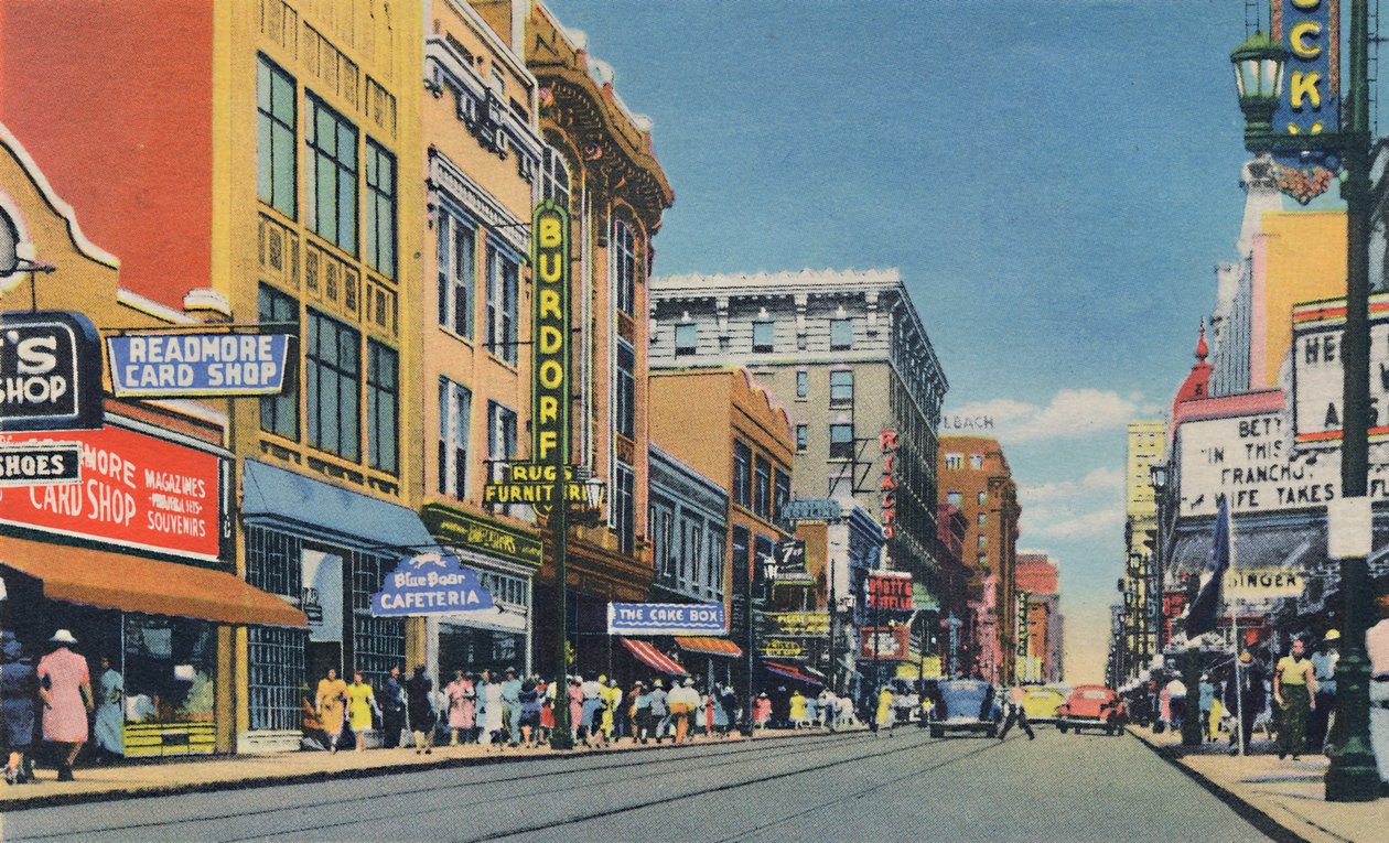 Fourth Ave., Blick nach Norden, 1942 von Caufield and Shook