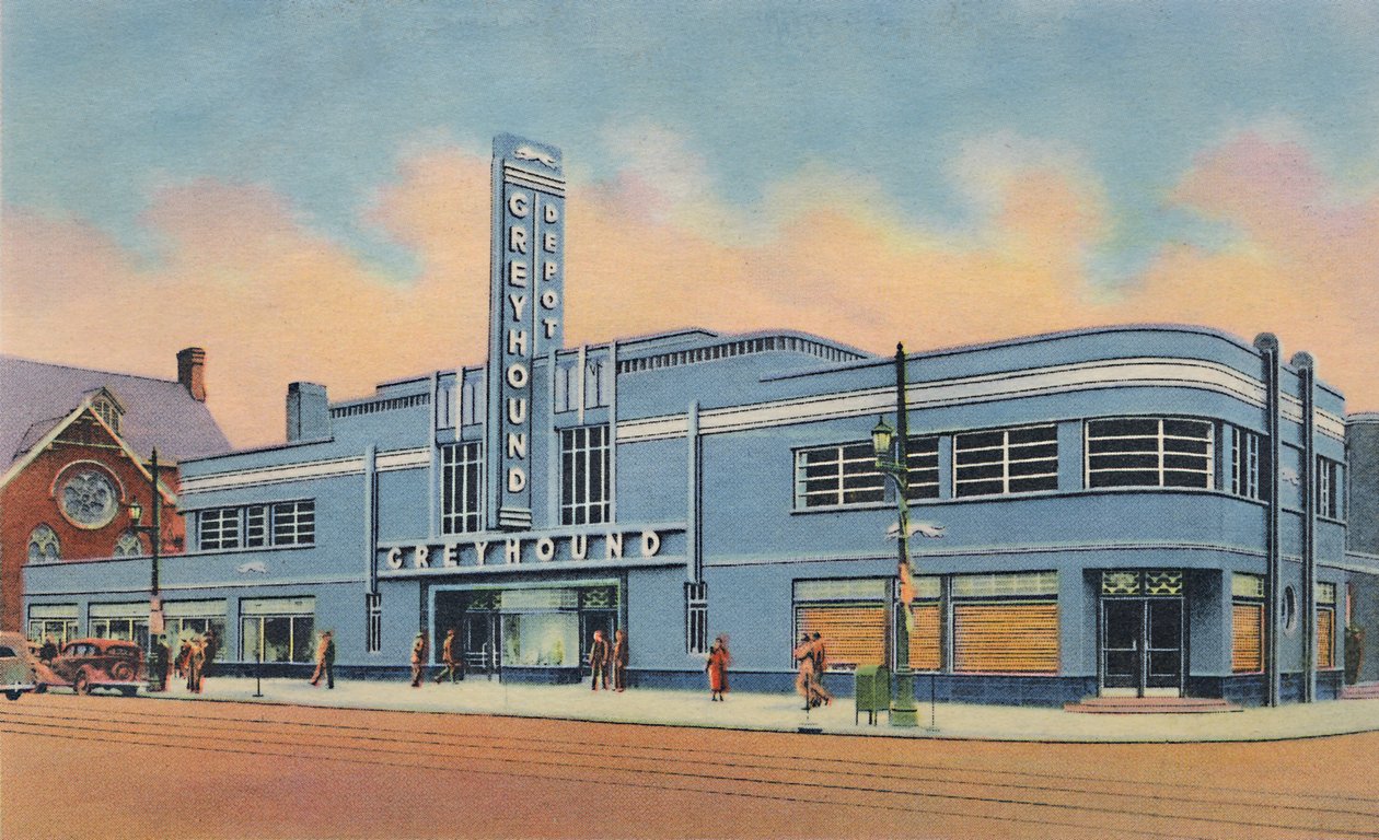 Greyhound-Bus-Terminal, 1942 von Caufield and Shook