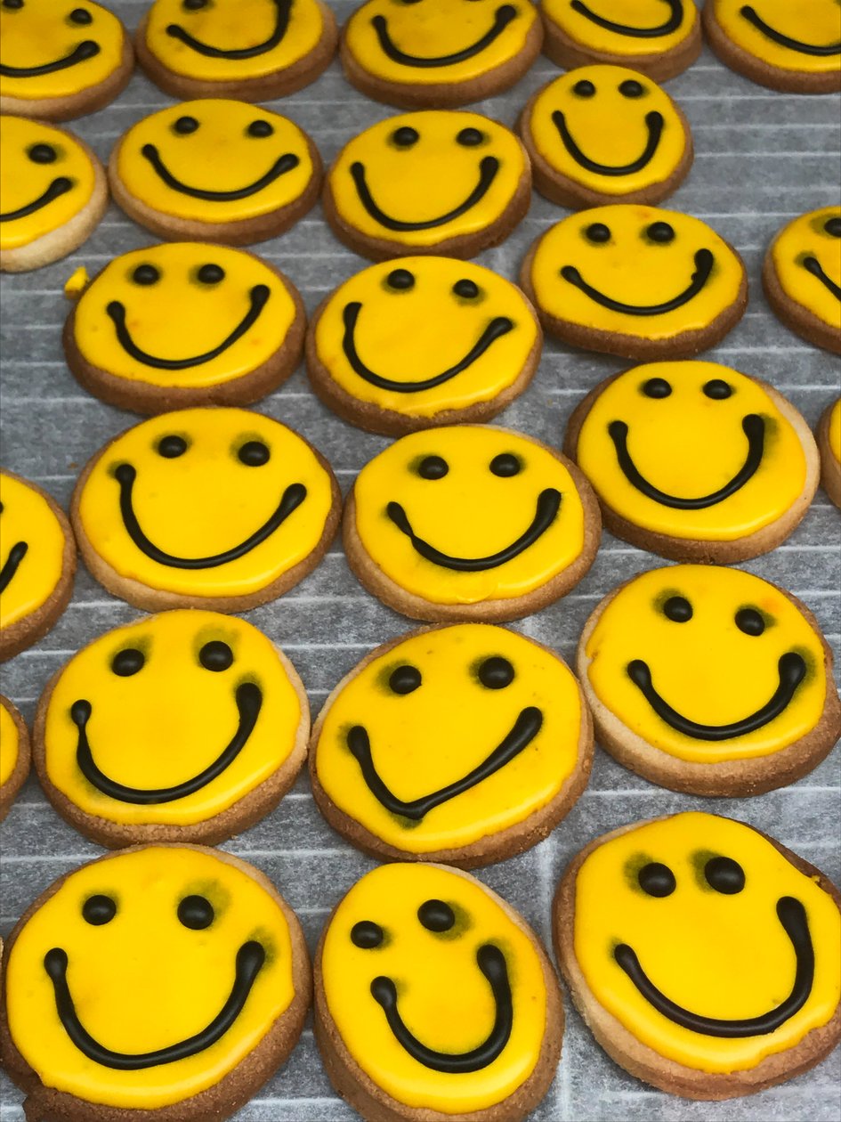 Komposition - Smiley von Cécile Jamet