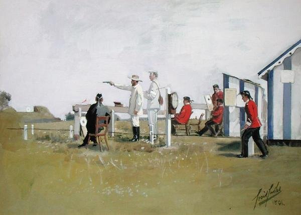 Der Schießstand, Bisley Camp von Cecil Cutler