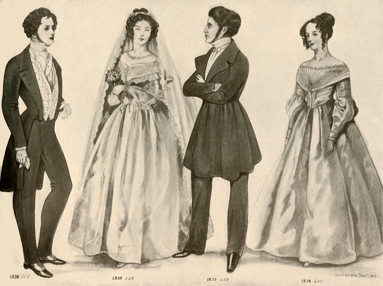 Kleidung von 1836-1847, 1907, 1937 von Cecil W. Trout
