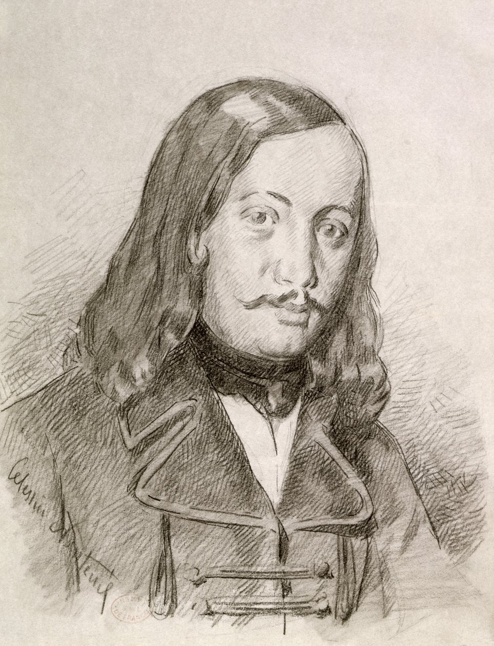 Théophile Gautier von Celestin Francois Nanteuil