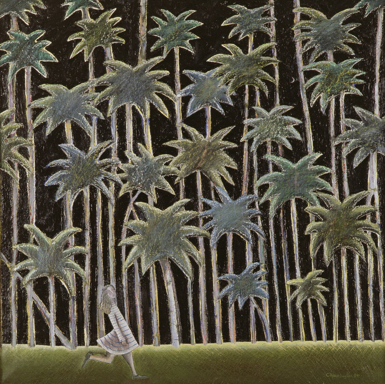 Ein Spaziergang auf dem Land, 1989 von Celia Washington