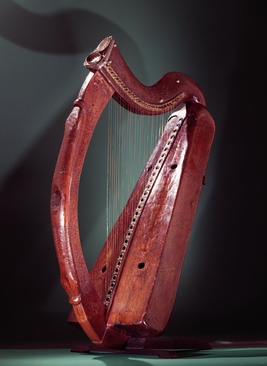 Harfe (Holz mit Messing und Silber) von Celtic
