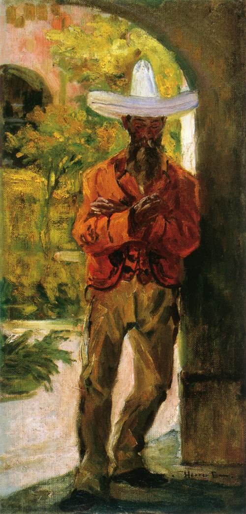 Mann mit Hut von Cesar Herrer