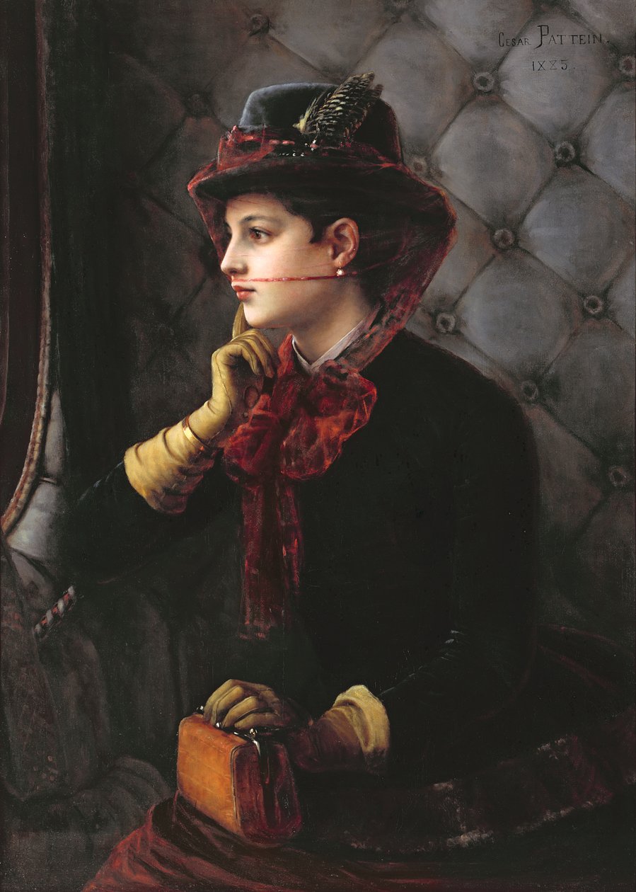Die Abreise, 1885 von Cesar Pattein