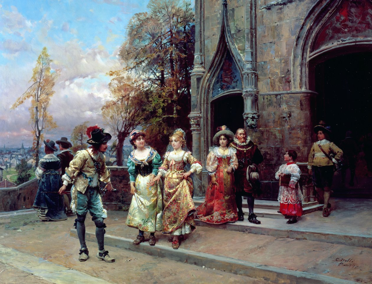 Das Werben, 1888 von Cesare Auguste Detti