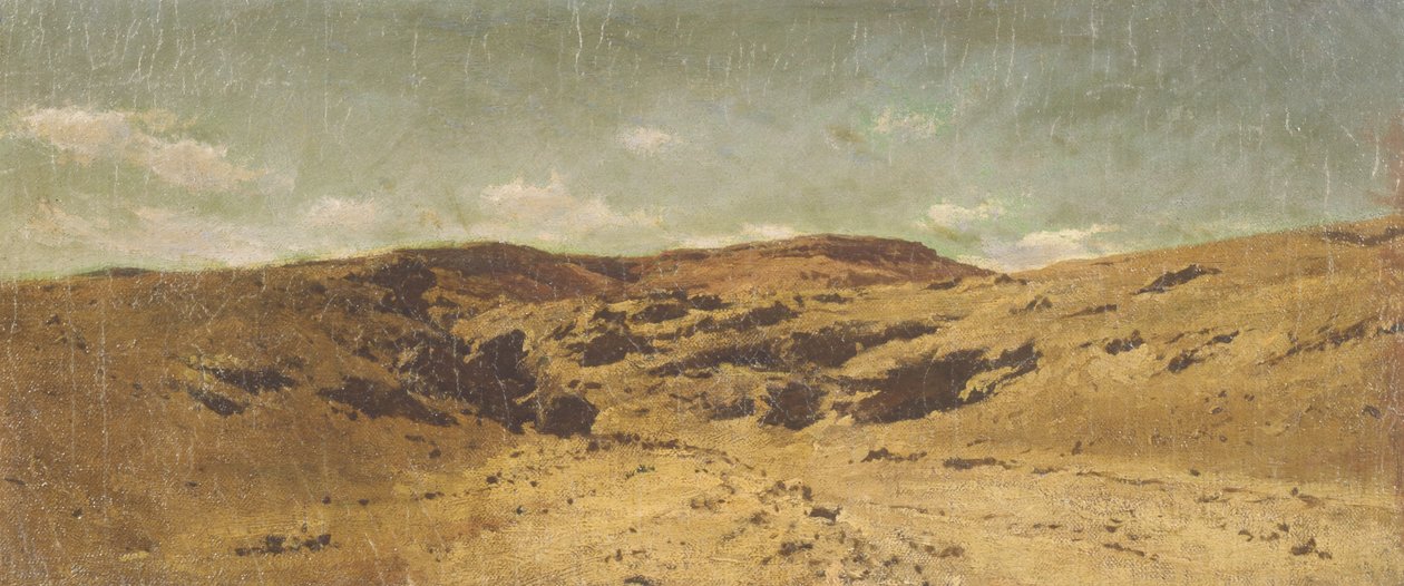 Wüstenlandschaft mit Karawane von Cesare Biseo