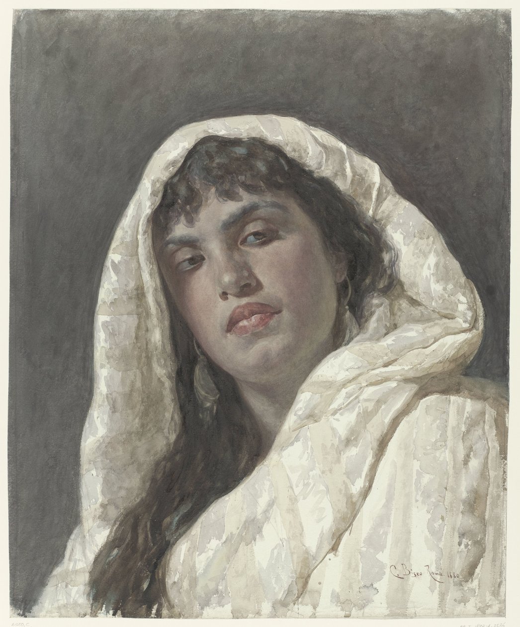 Büste einer orientalischen Frau von Cesare Biseo