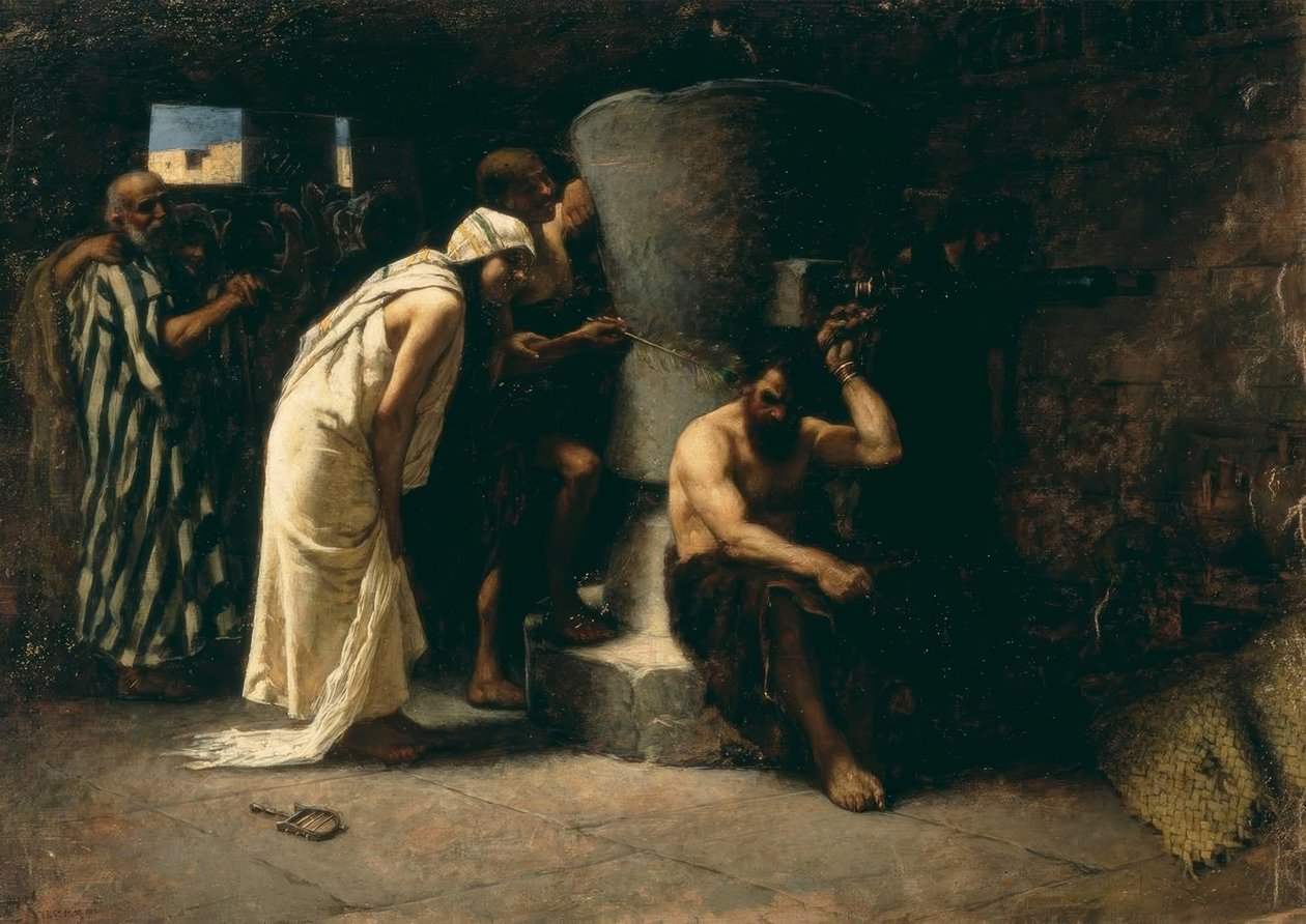 C.Saccaggi, Simson in der Mühle von Cesare Saccaggi