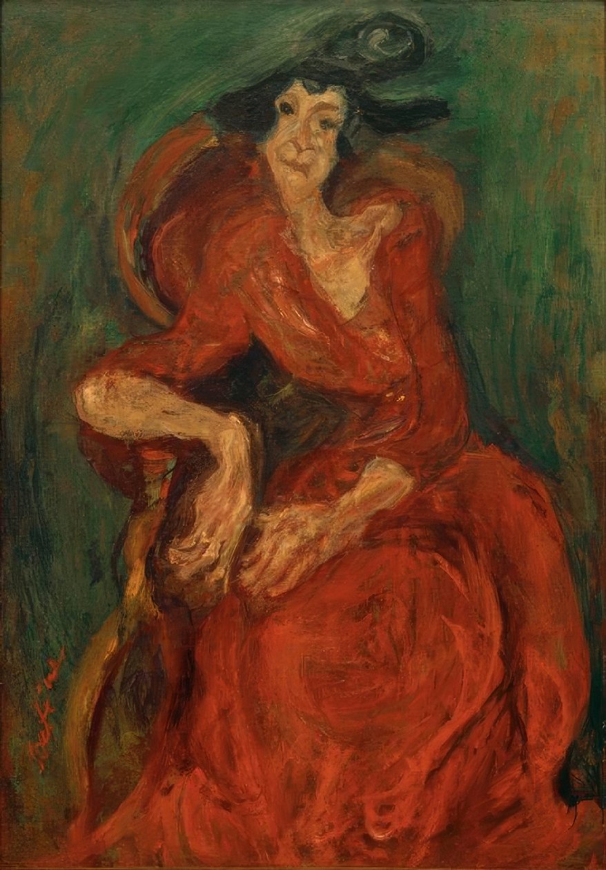 Ch. Soutine, Die Frau in Rot von Chaim Soutine