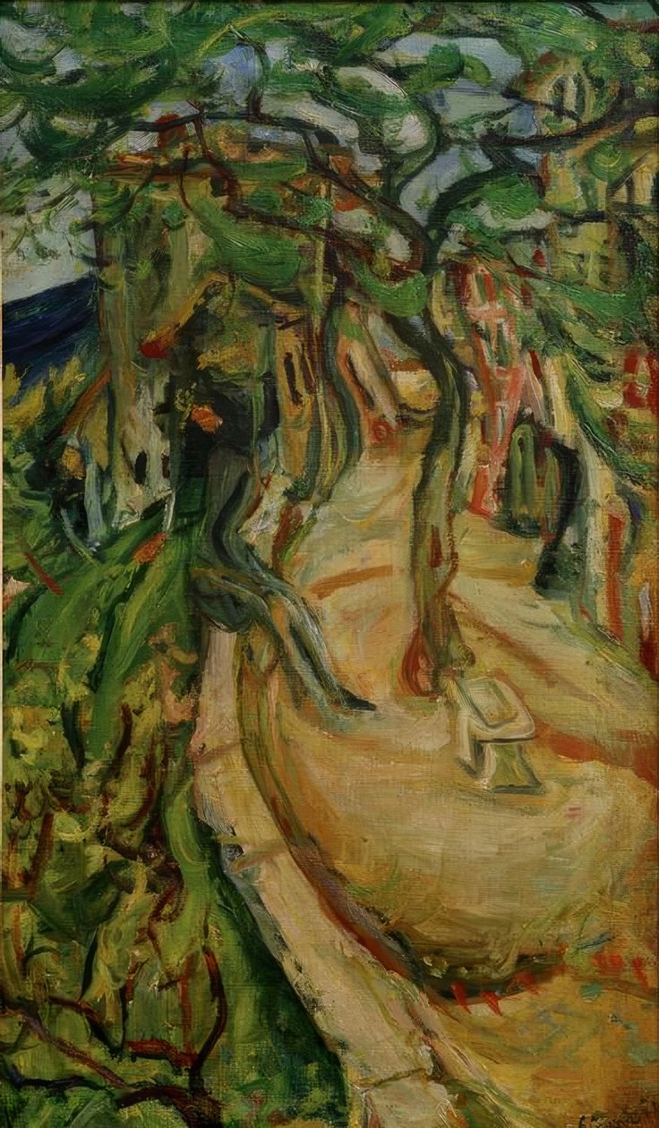 Ch. Soutine, Die Terrasse in Vence von Chaim Soutine