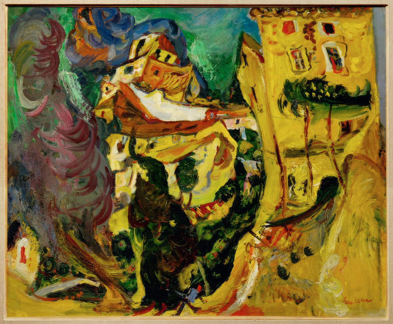 Landschaft in Cagnes (La Gaude, Frankreich) von Chaim Soutine