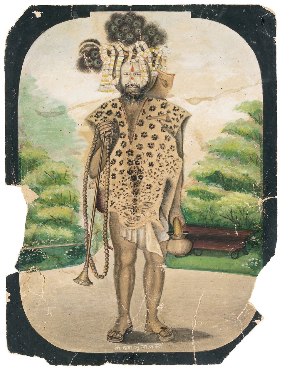 Ein wandernder Sadhu, ca. 1900 von Chajju Lal