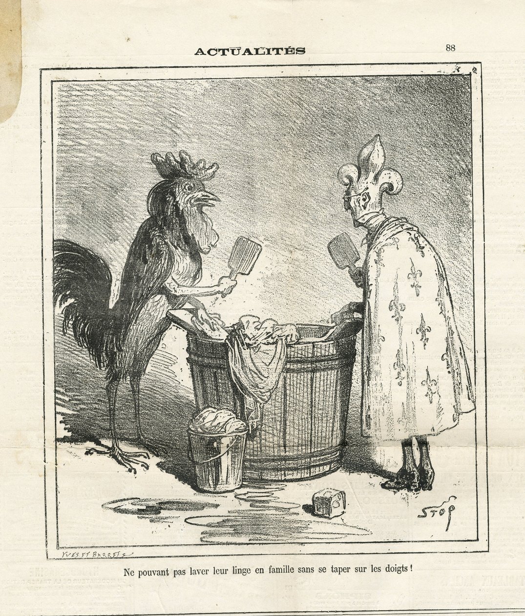 Illustration von Cham (1819-1879) in Le Charivari von Amédée de Noé