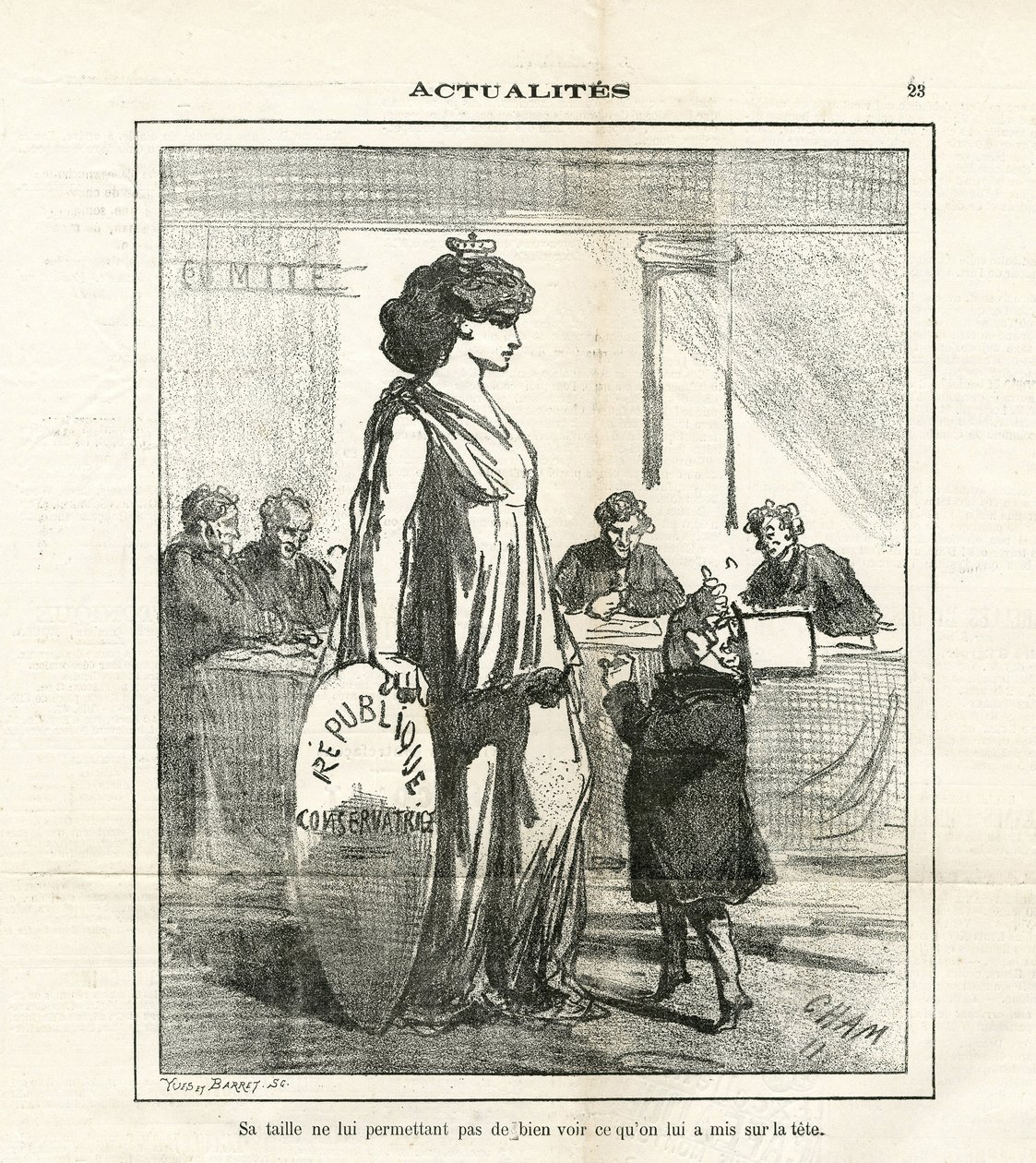Illustration von Cham (1819-1879) in Le Charivari von Amédée de Noé