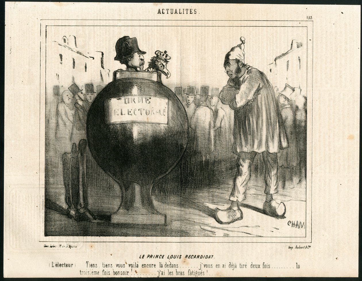Le Charivari, Satirisch in Schwarz-Weiß von Amédée de Noé
