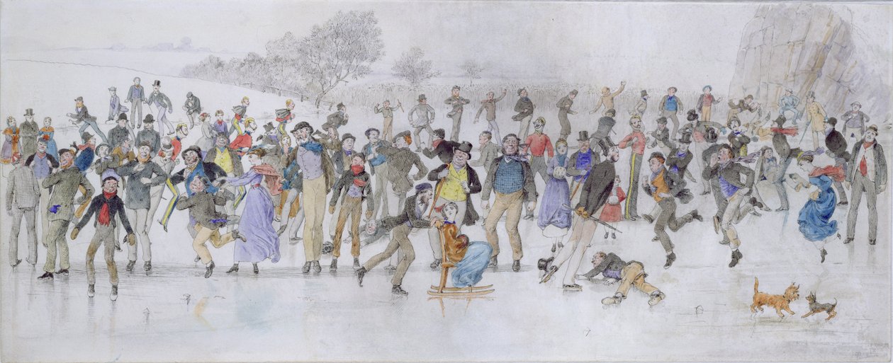 Schlittenszene von Charles Altamont Doyle