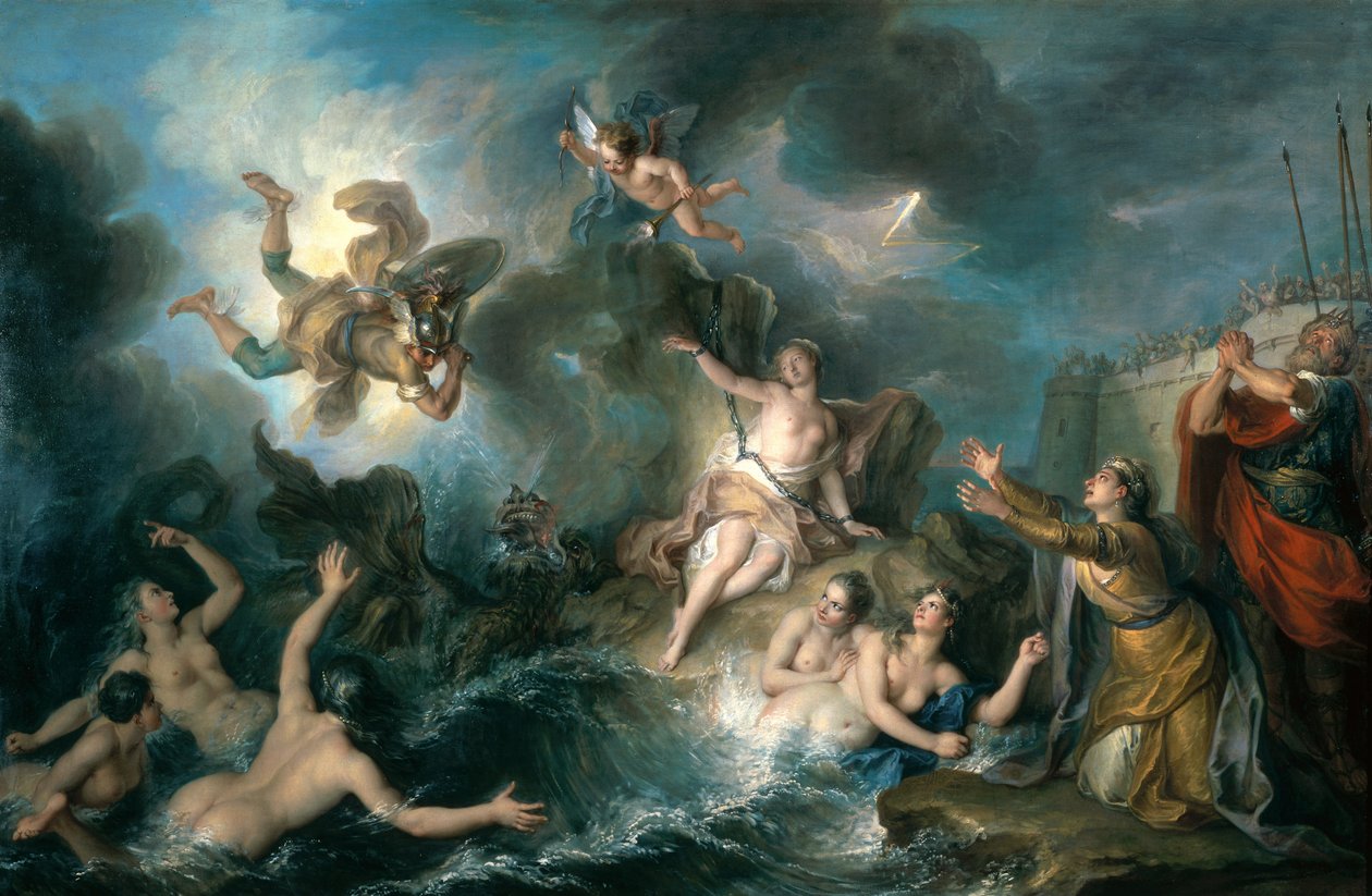 Perseus rettet Andromeda von Charles Antoine Coypel