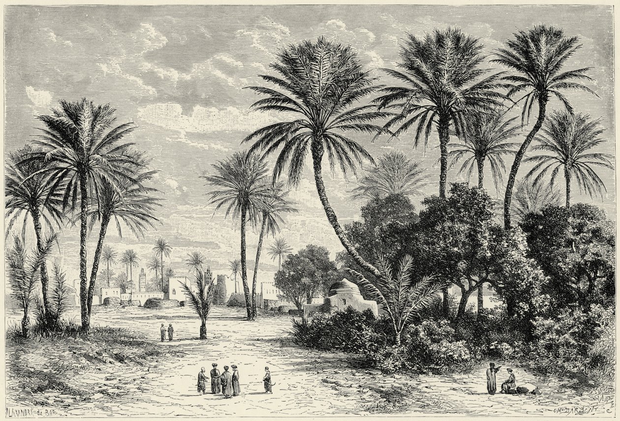 Oase von Gafsa: Tunis von Charles Barbant