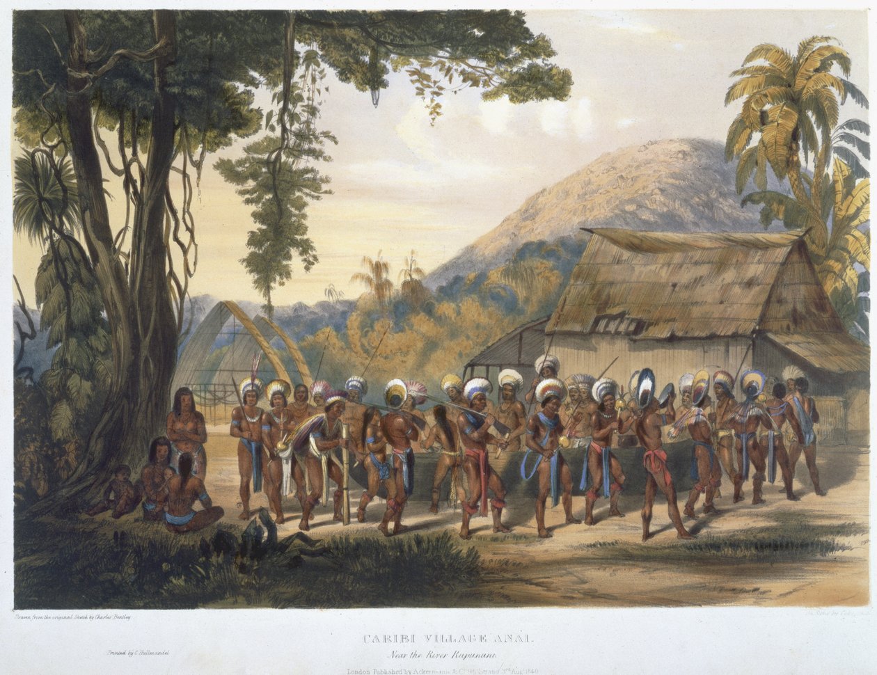 Caribi-Dorf Anai, in der Nähe des Flusses Rupununi, aus 