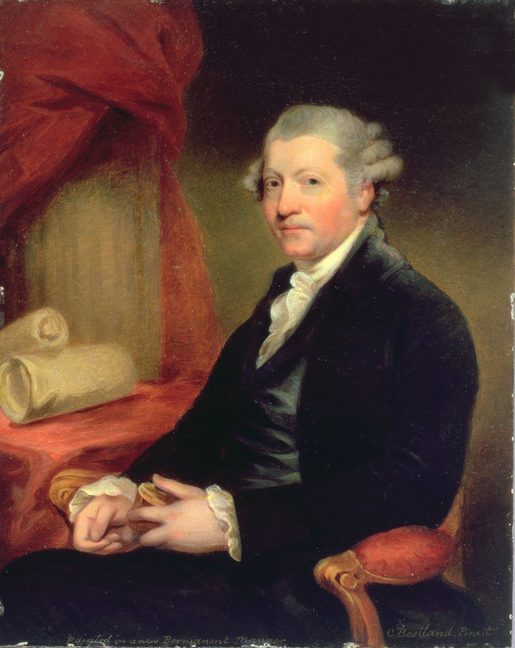 Porträt von Joshua Reynolds von Charles Bestland