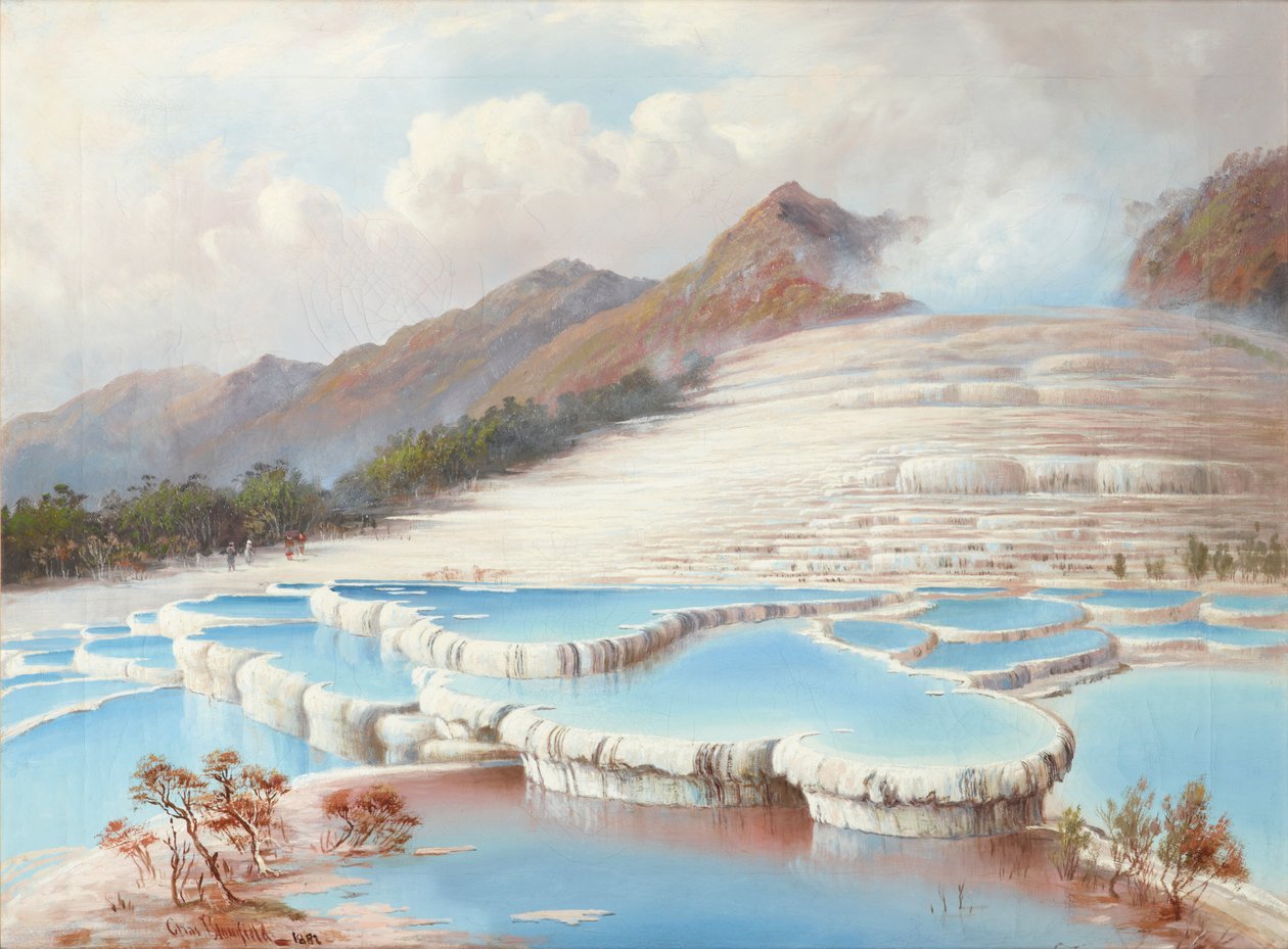 Weiße Terrassen, Neuseeland von Charles Blomfield