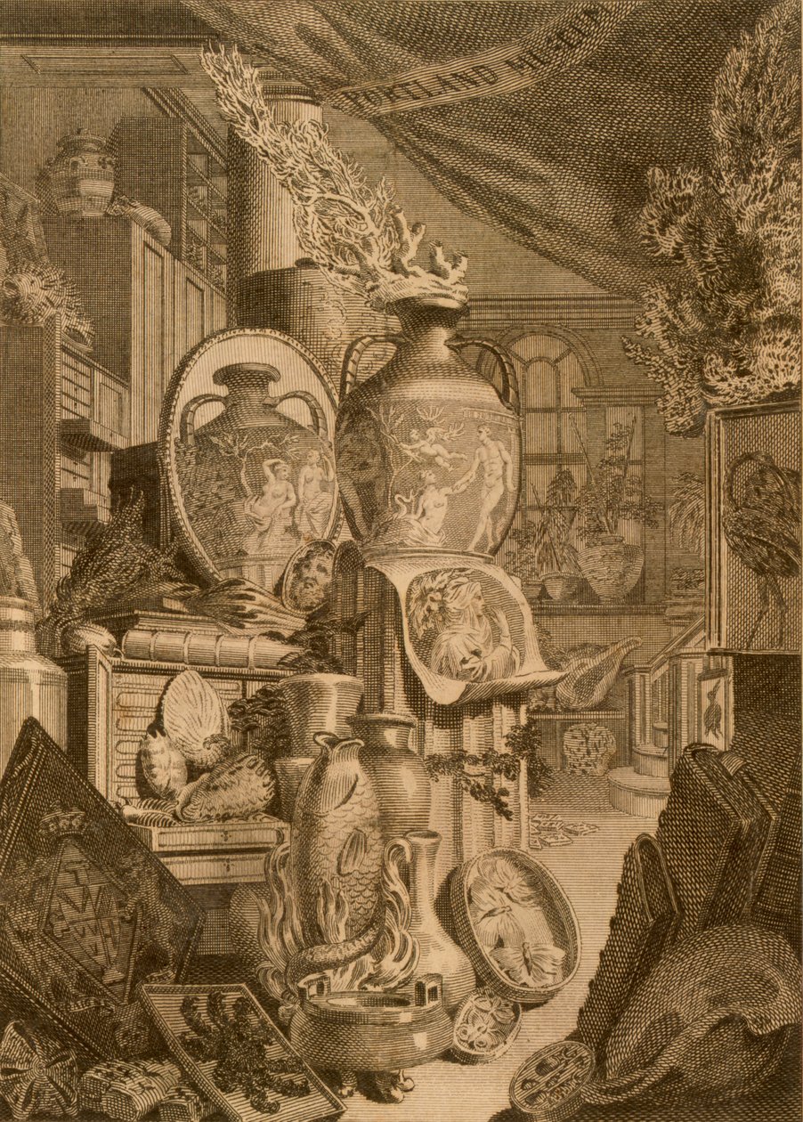 Portland Museum, 1786 von Charles Burney