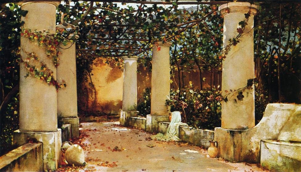 Die Villa Castello, Capri von Charles Caryl Coleman