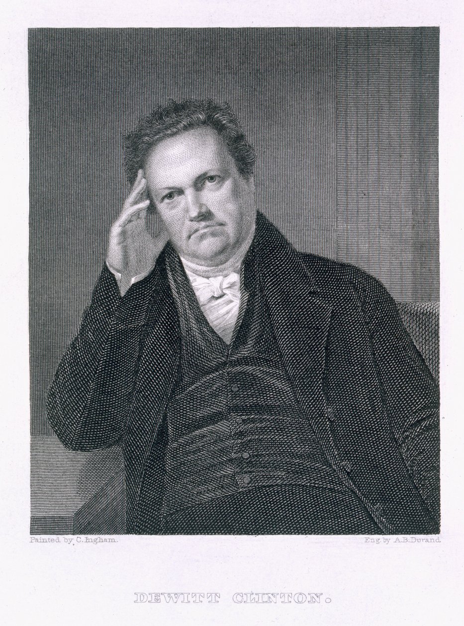 DeWitt Clinton, graviert von Asher Brown Durand (1796-1869) von Charles Cromwell Ingham