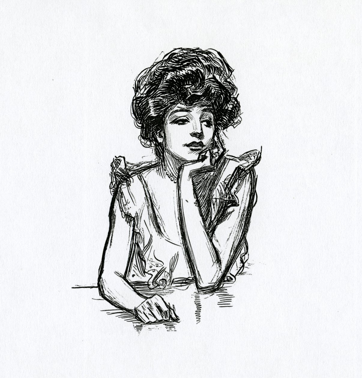 Ein Gibson-Mädchen, ca. 1902 von Charles Dana Gibson