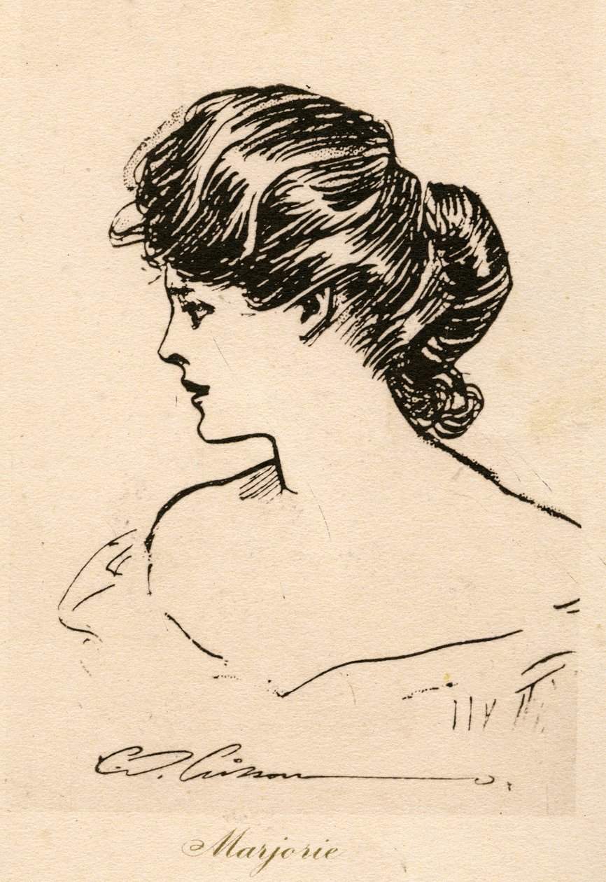 Marjorie, ein Gibson Girl, ca. 1900 von Charles Dana Gibson