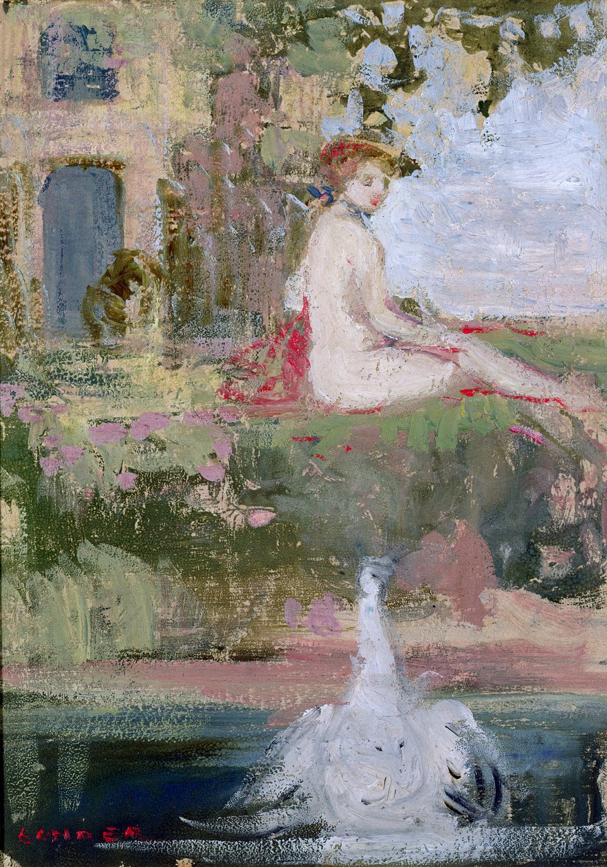 Leda und der Schwan von Charles Edward Conder