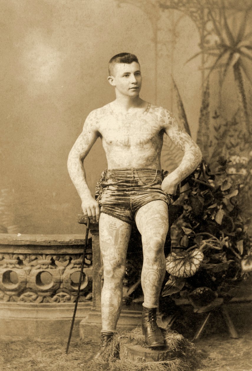 Porträt eines tätowierten Mannes von Charles Eisenmann