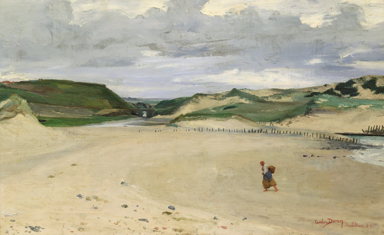 Der Strand von Ambleteuse, 1869 von Charles Emile Auguste Carolus Duran