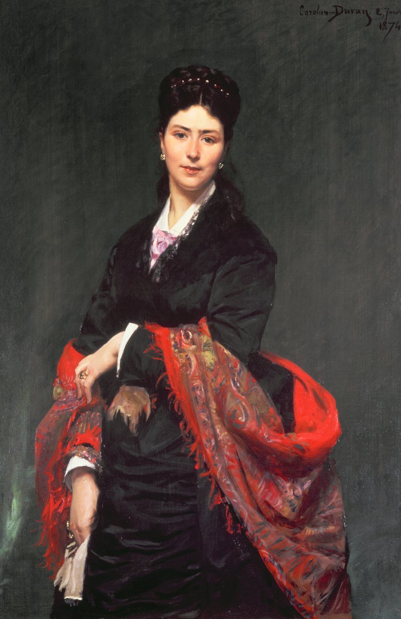 Porträt von Frau Marie Clerc von Charles Emile Auguste Carolus Duran