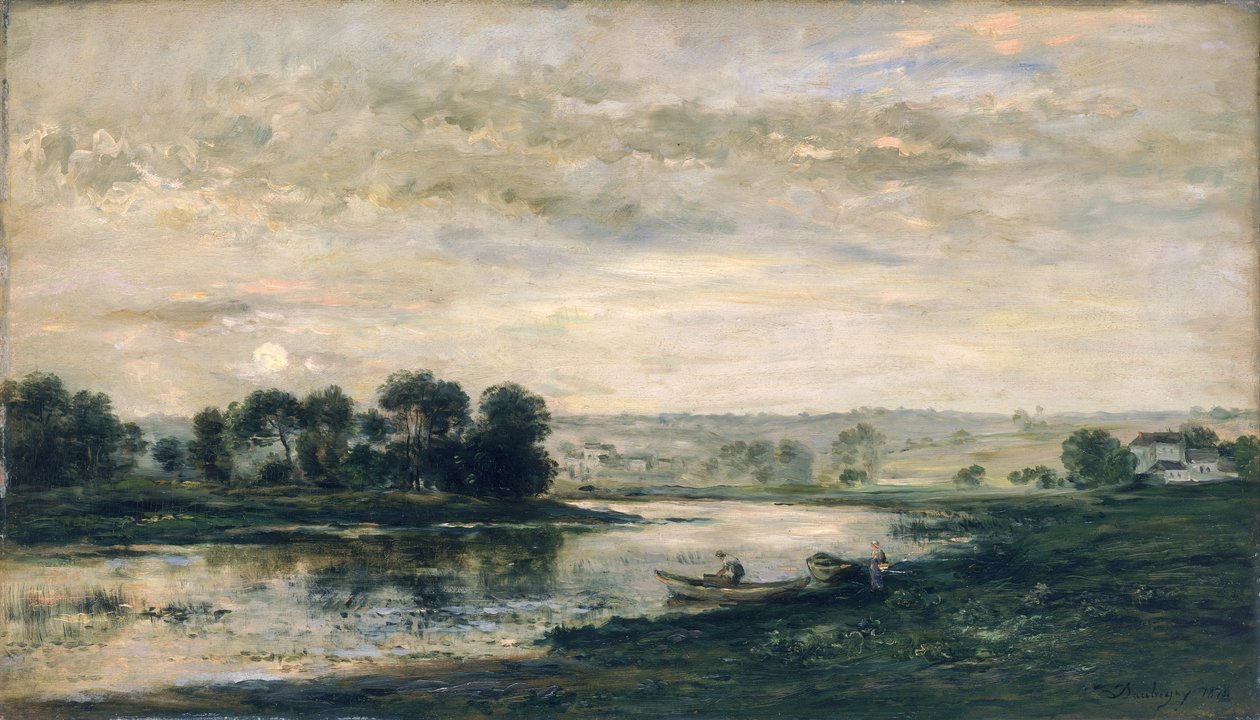 Abend an der Oise, 1872 von Charles Francois Daubigny