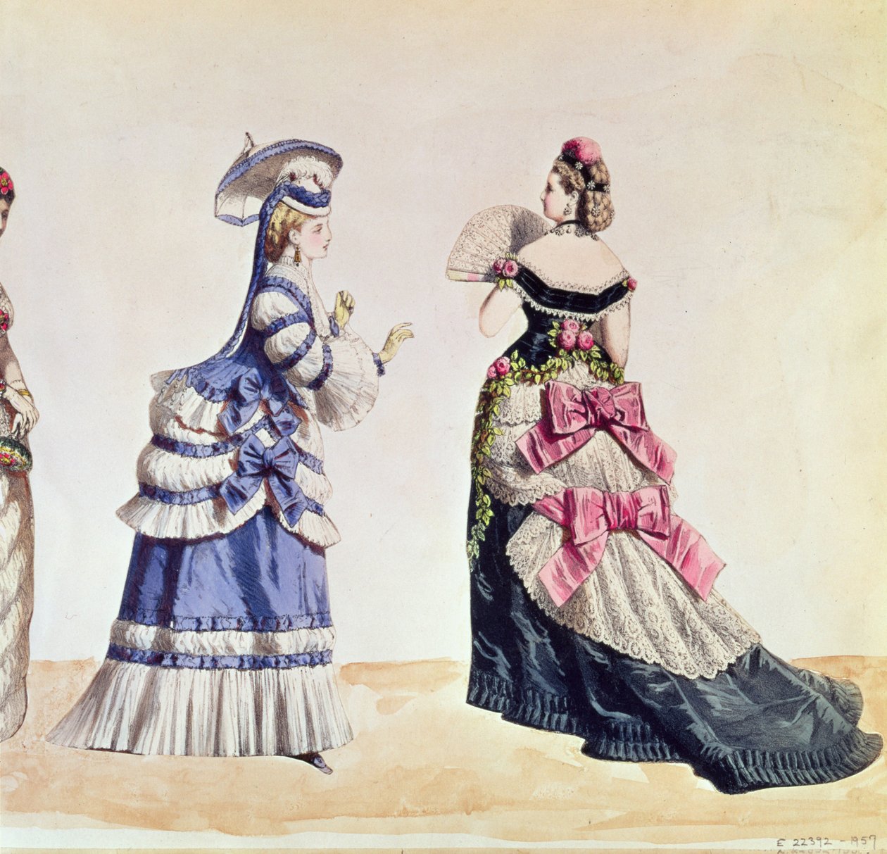 Modedesigns für Frauen aus den 1860er Jahren von Charles Frederick Worth