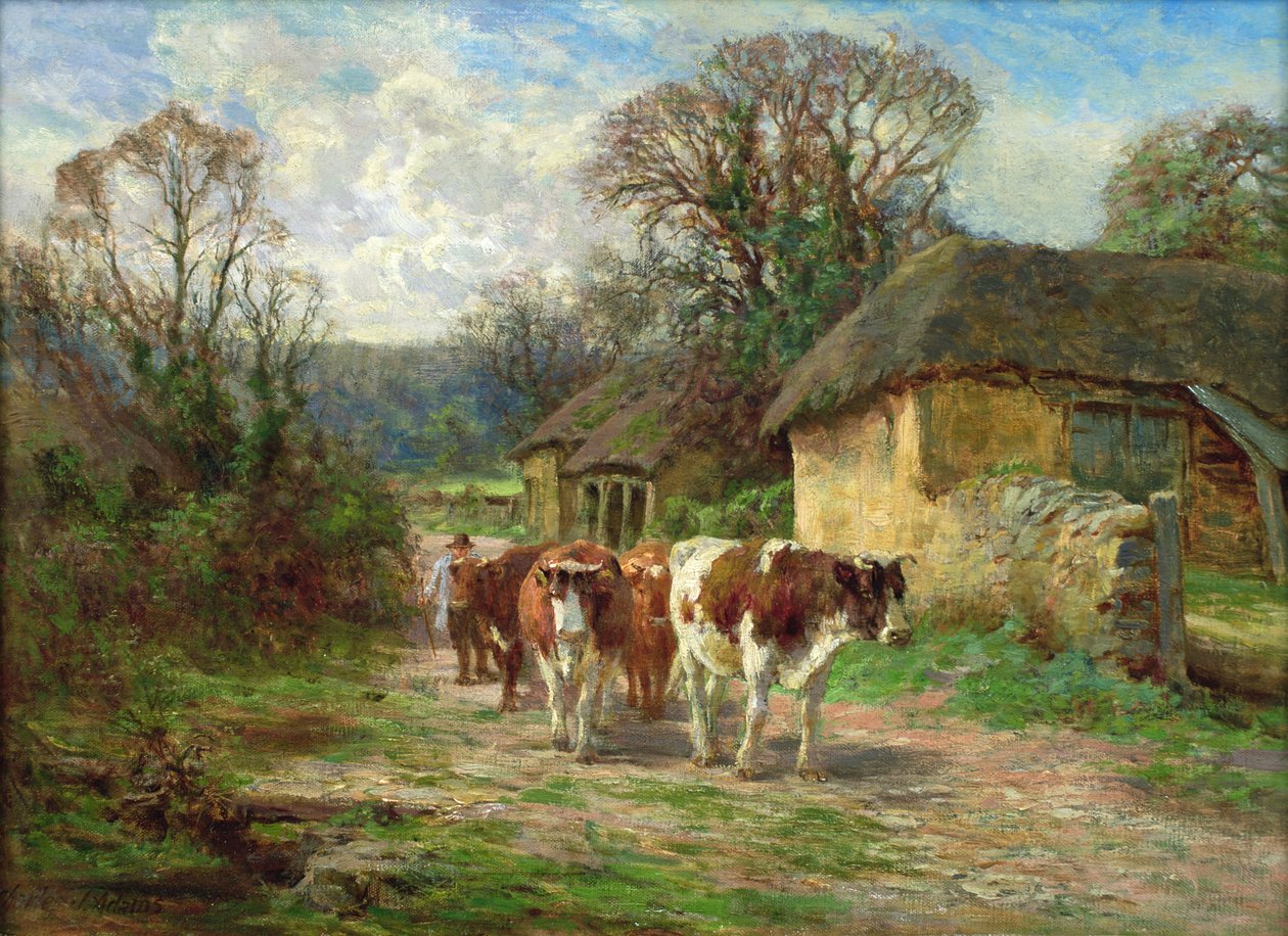 Am Scheunenhof von Charles James Adams