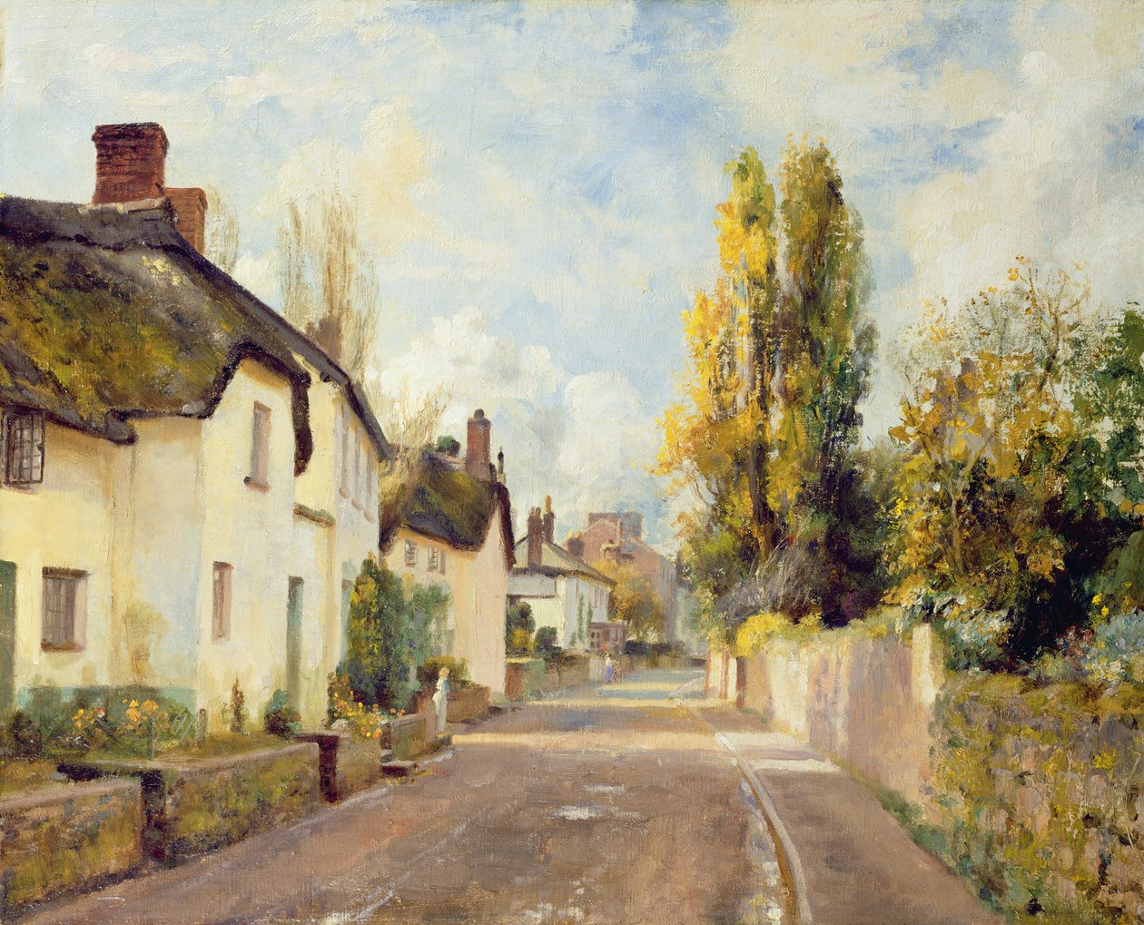Dorfstraßenszene von Charles James Fox
