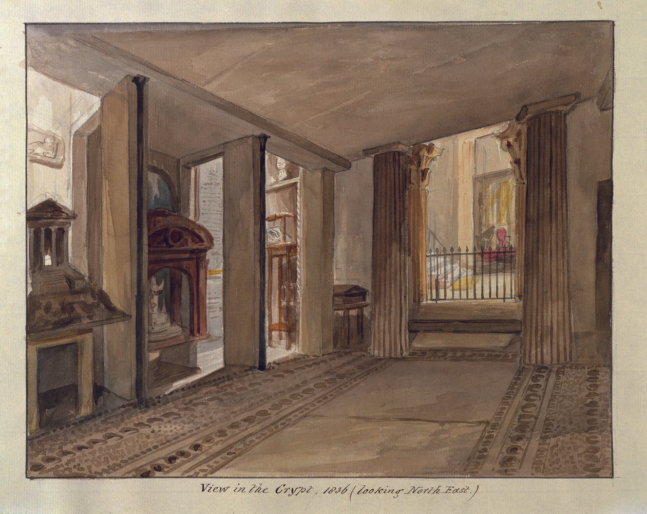 Die ägyptische Krypta, 1836 von Charles James Richardson