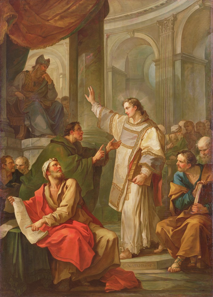 Die Predigt des Heiligen Stephanus, 1745 von Charles Joseph Natoire