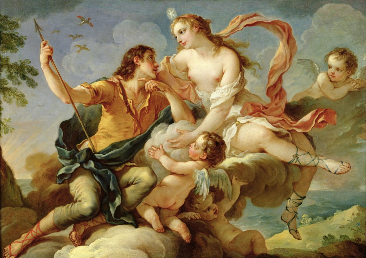 Venus und Adonis von Charles Joseph Natoire
