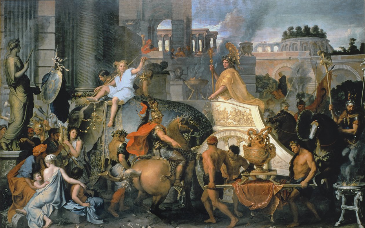 Der Triumph Alexanders oder der Einzug Alexanders in Babylon, ca. 1673 von Charles Le Brun